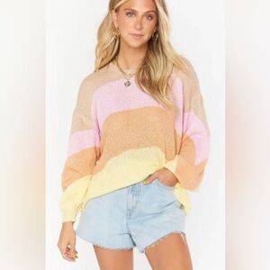 Show Me Your Mumu lightweight pastel sweater. Size M